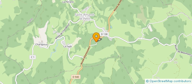 localisation de l'entreprise GAEC DE LESSILLADE  SAINT-AMAND-LE-PETIT