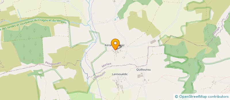 localisation de l'entreprise GAEC DE LEURGUEUR à PLOUGONVEN