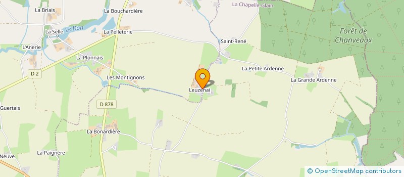 localisation de l'entreprise GAEC DE LEUZENAIS à SAINT-JULIEN-DE-VOUVANTES