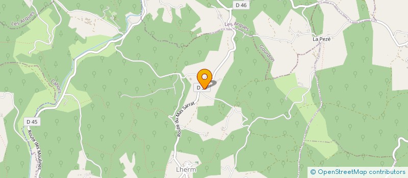 localisation de l'entreprise GAEC DE LHERM  LHERM