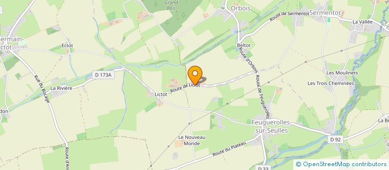 localisation de l'entreprise GAEC DE LICTOT  AURSEULLES