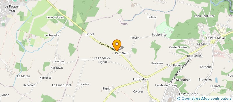 localisation de l'entreprise GAEC DE LIGNOL  ARRADON