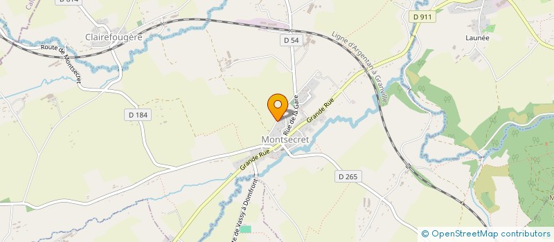 localisation de l'entreprise GAEC DE LINGRIE  MONTSECRET-CLAIREFOUGERE