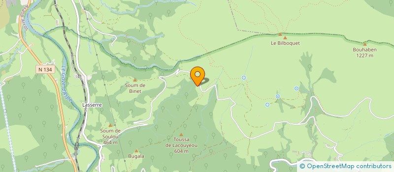 localisation de l'entreprise GAEC DE LISET  LESCUN