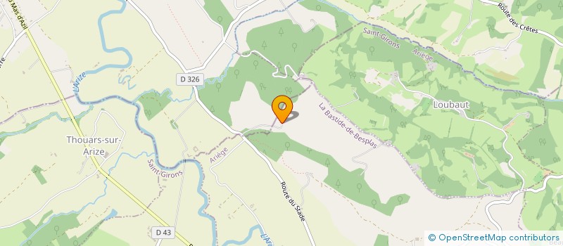 localisation de l'entreprise GAEC DE LOUBERES à LA BASTIDE-DE-BESPLAS
