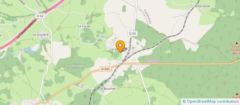 localisation de l'entreprise GAEC DE LOUCHADIERE à SAINT-OURS