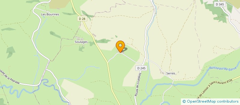 localisation de l'entreprise GAEC DE LUC DE PALMAS  PALMAS D'AVEYRON