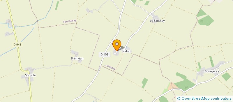 localisation de l'entreprise GAEC DE LUDON à SAUMERAY