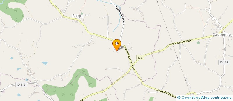 localisation de l'entreprise GAEC DE LURBE  BAIGTS