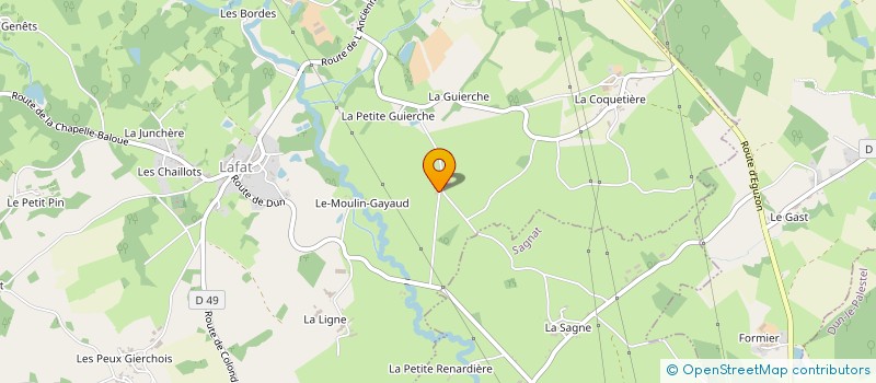 localisation de l'entreprise GAEC DE MAISON AILLAUD  LAFAT