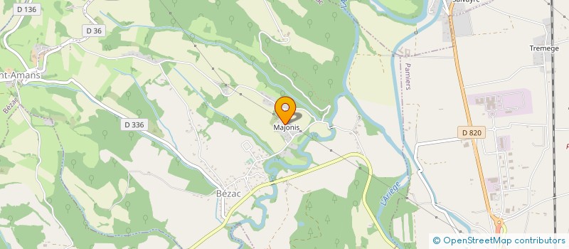 localisation de l'entreprise GAEC DE MAJONIS à BEZAC