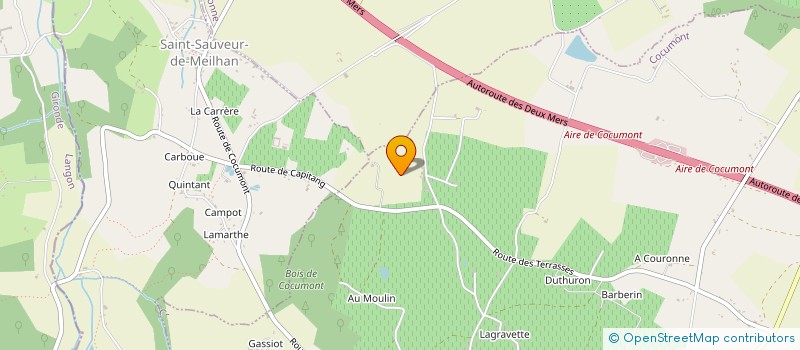 localisation de l'entreprise GAEC DE MALVIRADE à COCUMONT