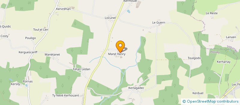 localisation de l'entreprise GAEC DE MANE HENRY à PLOUAY