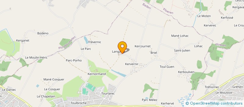localisation de l'entreprise GAEC DE MANE RUEL à BADEN
