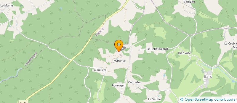 localisation de l'entreprise GAEC DE MARANCE à BARS