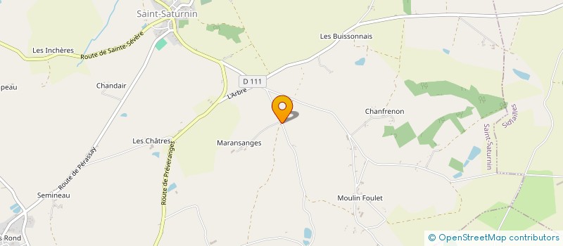 localisation de l'entreprise GAEC DE MARANSANGES à SAINT-SATURNIN