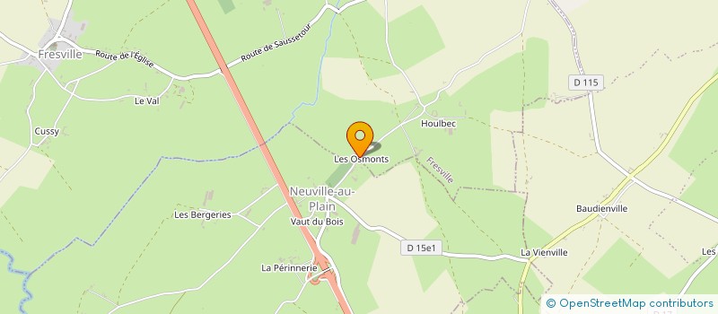 localisation de l'entreprise GAEC DE MARCANVILLE à FRESVILLE