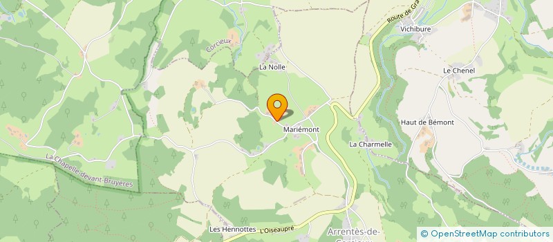 localisation de l'entreprise GAEC DE MARIEMONT à ARRENTES-DE-CORCIEUX