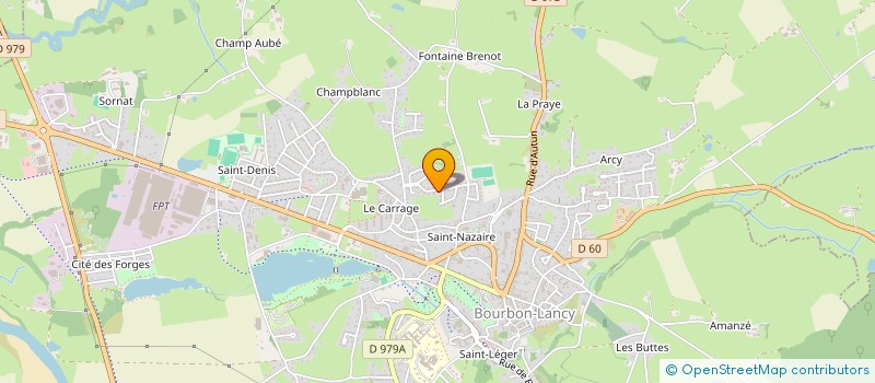 localisation de l'entreprise GAEC DE MARINGES  SAINT-AUBIN-SUR-LOIRE