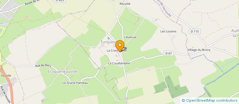 localisation de l'entreprise GAEC DE MARTAINVILLE à SAINTE-MERE-EGLISE