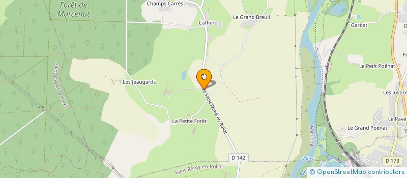 localisation de l'entreprise GAEC DE MARTILLERE  MARCENAT