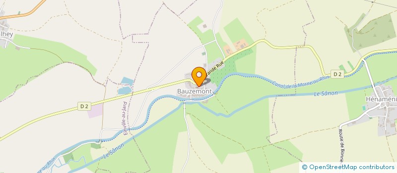 localisation de l'entreprise GAEC DE MARTIN FONTAINE  BAUZEMONT