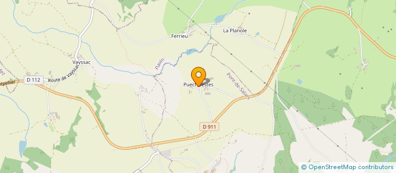 localisation de l'entreprise GAEC DE MATTES à PONT-DE-SALARS