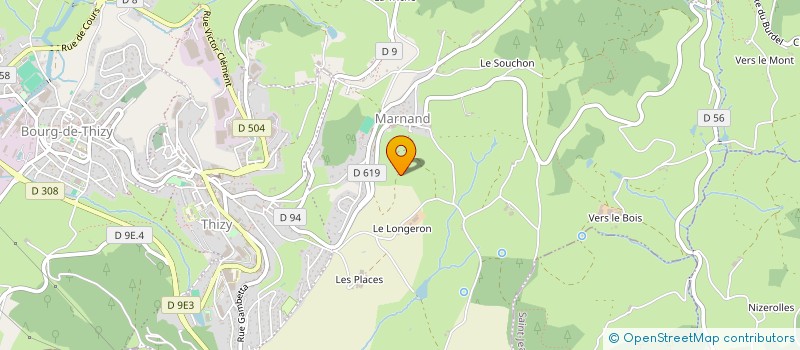 localisation de l'entreprise GAEC DE MAUZERAND à THIZY LES BOURGS