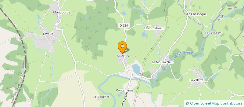 localisation de l'entreprise GAEC DE MAZERNAUD à SAINT-PARDOUX-LE-LAC