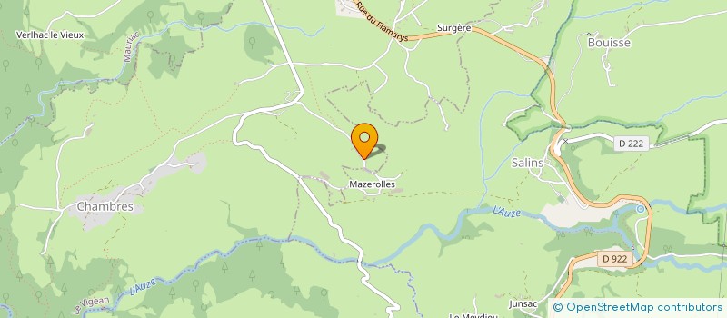 localisation de l'entreprise GAEC DE MAZEROLLES à SALINS