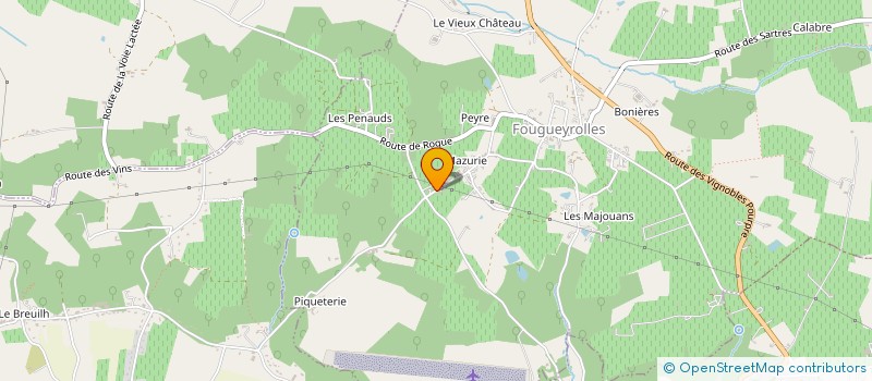 localisation de l'entreprise GAEC DE MAZURIE  FOUGUEYROLLES