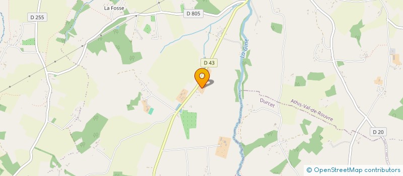 localisation de l'entreprise GAEC DE MEHEUDIN à ATHIS-VAL DE ROUVRE