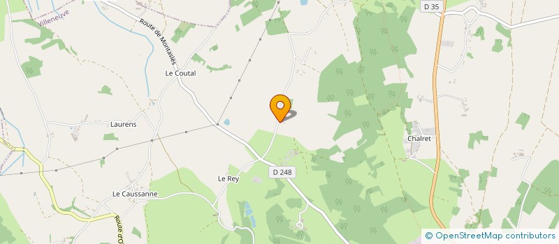 localisation de l'entreprise GAEC DE MERAVILLE  VILLENEUVE