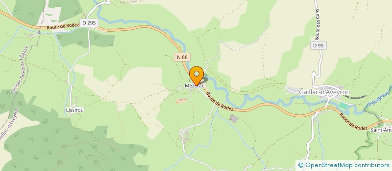 localisation de l'entreprise GAEC DE MEZERAC à GAILLAC-D AVEYRON