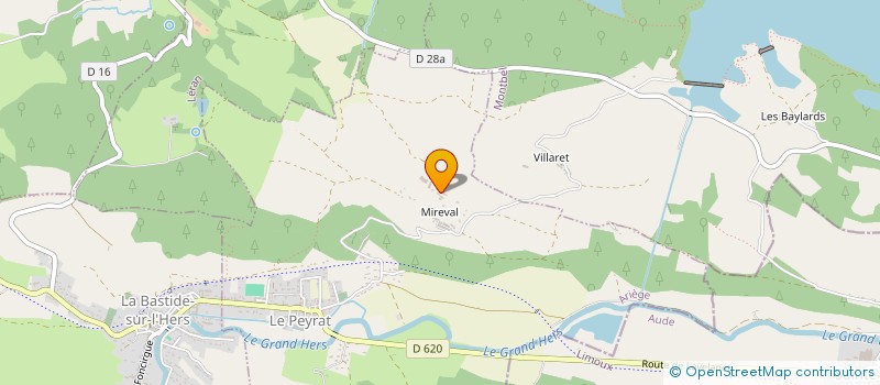 localisation de l'entreprise GAEC DE MIREVAL à LE PEYRAT