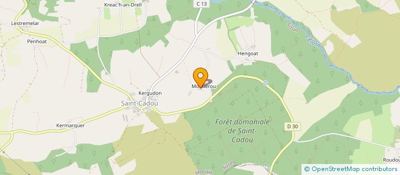 localisation de l'entreprise GAEC DE MOGUEROU à SIZUN