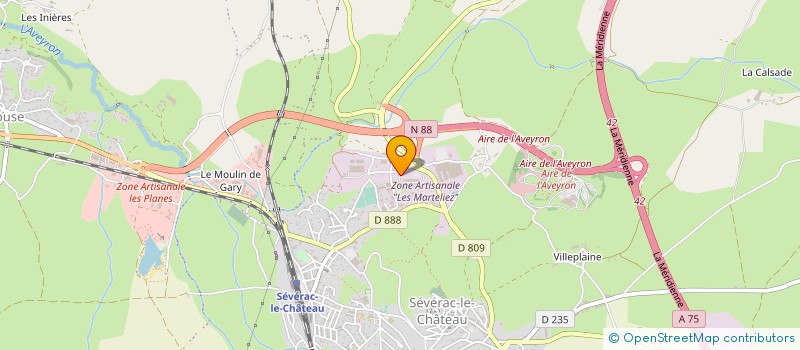 localisation de l'entreprise GAEC DE MONTALIES à SEVERAC D'AVEYRON