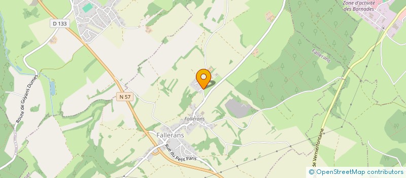 localisation de l'entreprise GAEC DE MONTARMEUX à FALLERANS