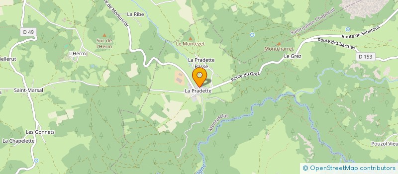 localisation de l'entreprise GAEC DE MONTCHARET à MONTUSCLAT