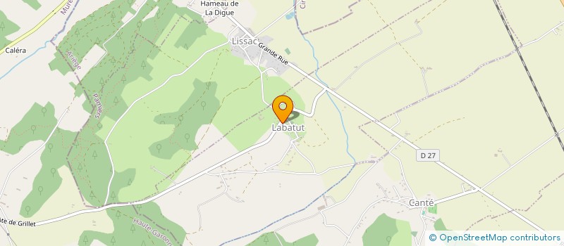 localisation de l'entreprise GAEC DE MONTFORT à LABATUT