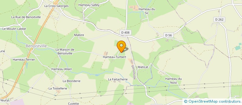 localisation de l'entreprise GAEC DE MONTIBI à BENOITVILLE