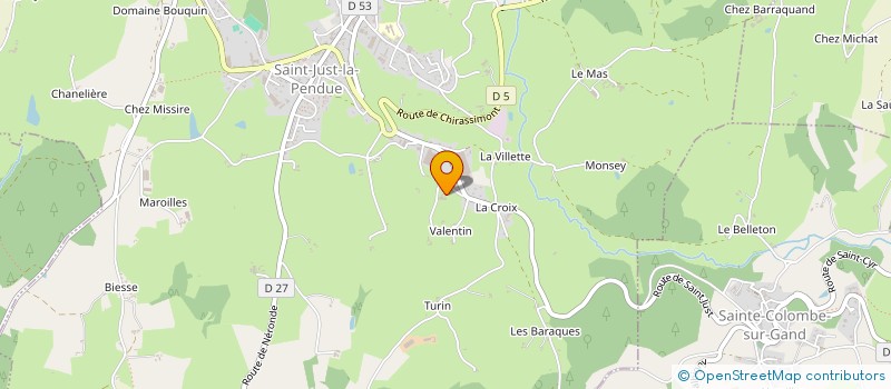localisation de l'entreprise GAEC DE MONTMAIN à SAINTE-COLOMBE-SUR-GAND