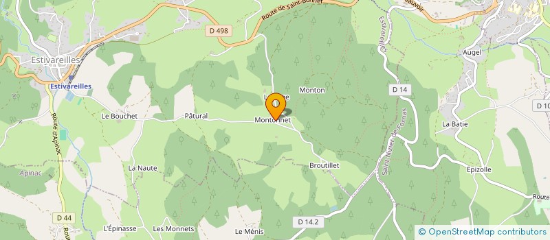 localisation de l'entreprise GAEC DE MONTONNET à ESTIVAREILLES