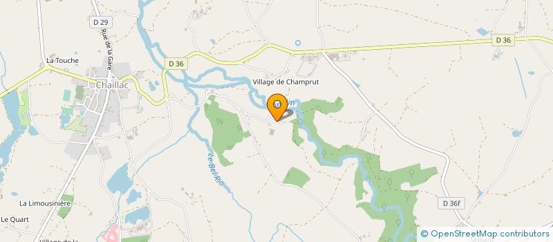 localisation de l'entreprise GAEC DE MONTPERTUIS à CHAILLAC