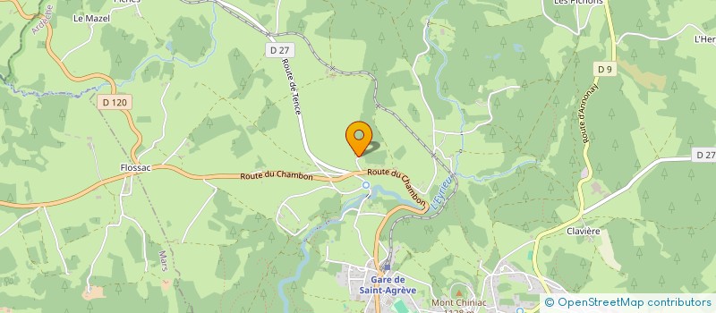 localisation de l'entreprise GAEC DE MONTROND à SAINT-AGREVE