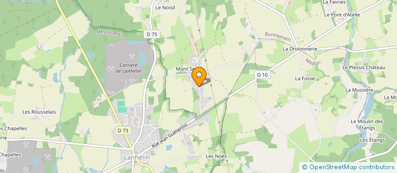 localisation de l'entreprise GAEC DE MONTSERVIN à BONNEMAIN