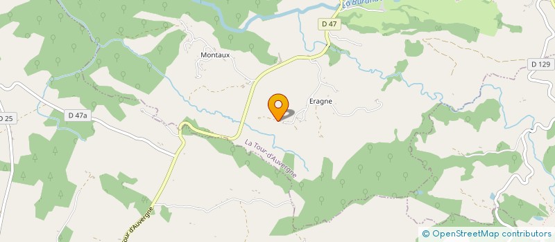 localisation de l'entreprise GAEC DE NATZY à LA TOUR D'AUVERGNE