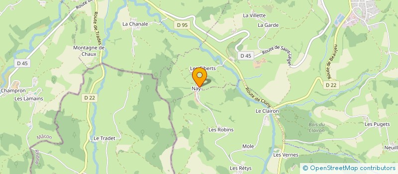 localisation de l'entreprise GAEC DE NAY à TRAMAYES