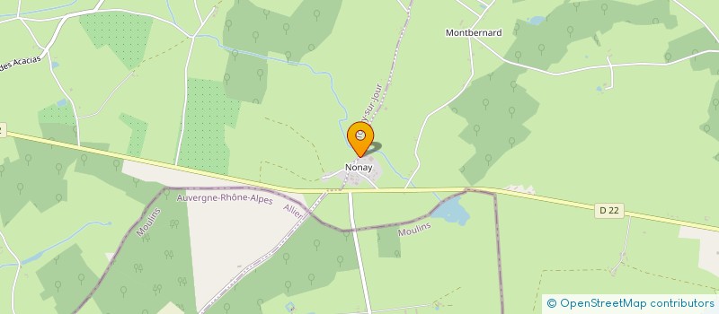 localisation de l'entreprise GAEC DE NONAY  DORNES