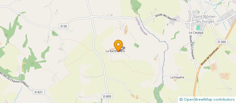localisation de l'entreprise GAEC DE OISSEL à LONLAY-L ABBAYE